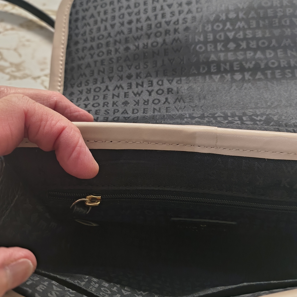 Kate Spade Black and Cream Crossbody Bag - Picture 3 of 6